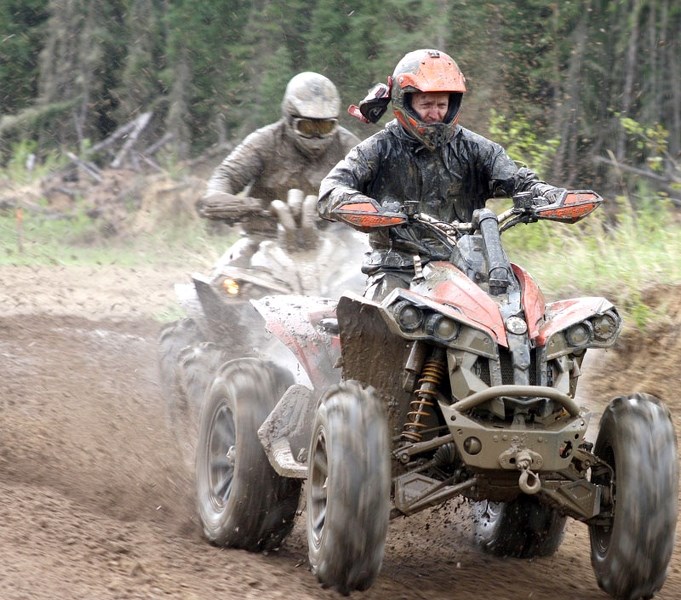 The mud did fly on Saturday during the annual quad rodeo, which provided plenty of excitement.