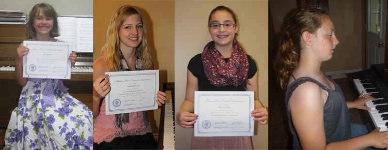 (L-R) Hannah Nikkel, Amanda Warkentin, Mikaela Widdup and Lexi Stein.