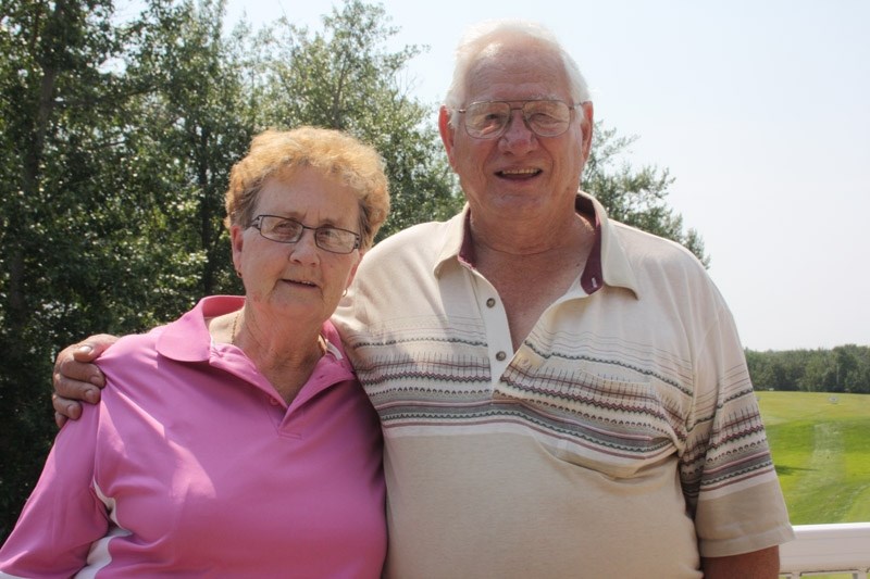 Excited by the Games: Bessie and John Stevens will be competing in the 75-plus Calloway category of the Alberta 55-Plus Summer Games, which get under way Thursday, July 25.
