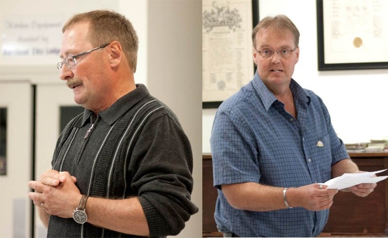 Mayoral candidates Gerry St. Pierre (left) and Mark Vriend (right).
