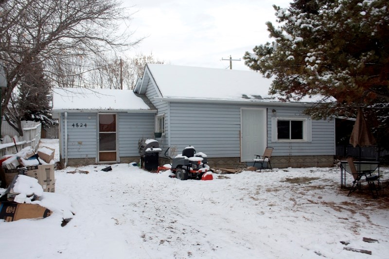 According to sources, this is the Barrhead home of murder accused Norman &#8220;John &#8221; Jerrett.