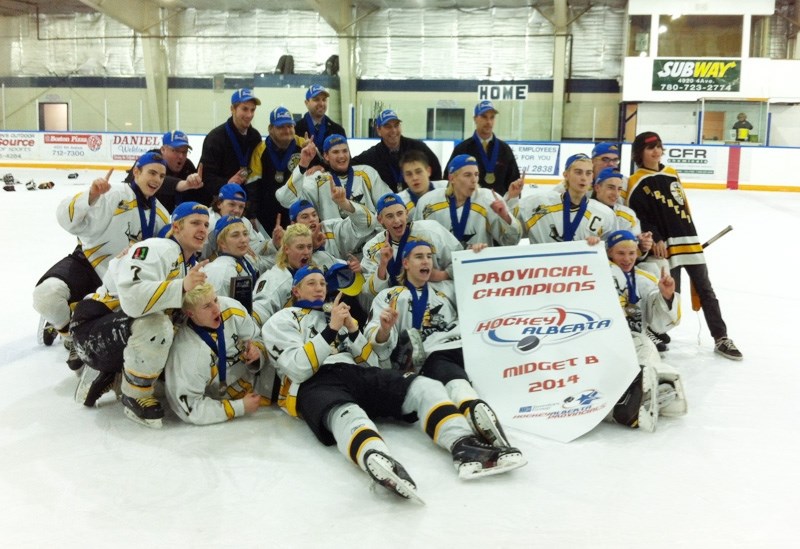 The Barrhead Steelers have something to be proud of: they are now the 2014 Midget B Provincial Champions. The boys played four days of challenging hockey at the tournament in 
