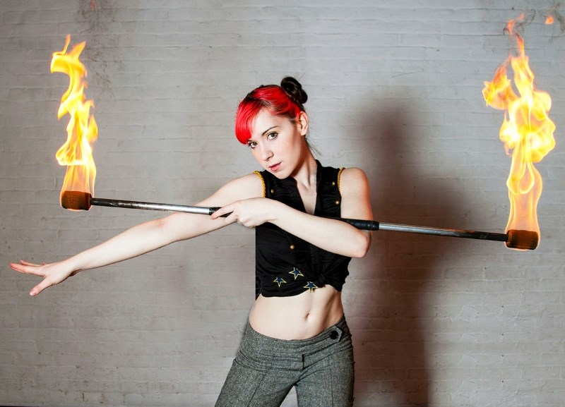 Guiness Book world record holder, Carisa Hendrix, is coming to Barrhead to entertain people with her unique fire manipulation act.