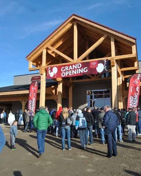 People from all over the region travelled to Neerlandia on Friday, March 13 to get their first look at the new Neerlandia Co-op. The new building replaces the old Co-op Home
