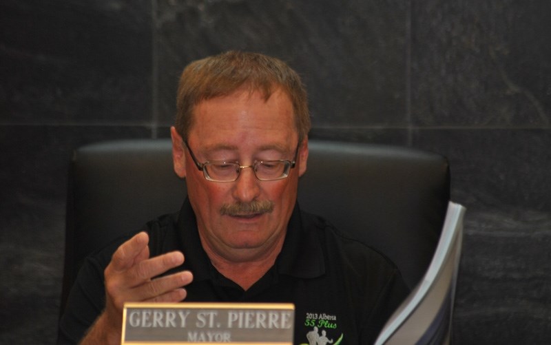 Barrhead mayor Gerry St. Pierre expresses his disappointment over the petition during a special meeting on Friday, June 26.