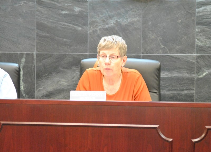 Town of Barrhead &#8216;s deputy mayor, Leslie Penny, chairs a special meeting to see if a petition the town received is valid.