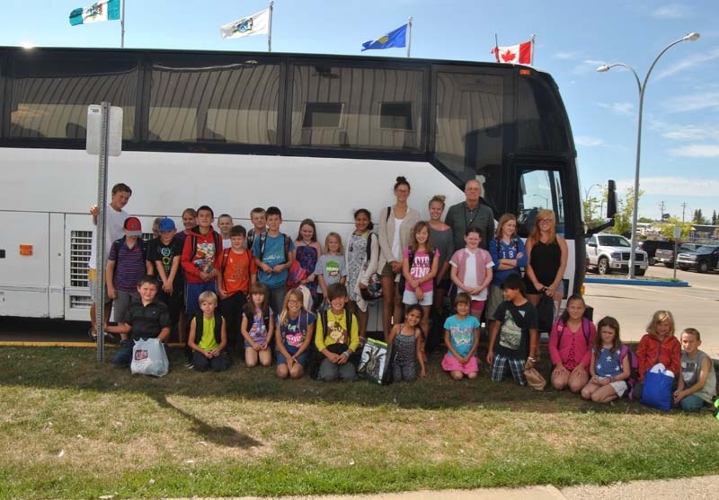 On Wednesday, Aug. 19, a group of young people enrolled in Barrhead &#8216;s Summer Recreation Program had a chance to go to the aquatic centre in Westlock, thanks to John