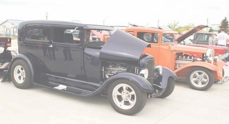 The Barrhead Chariots Car Club is hosting its fourth annual Show and Shine. The show is open to all types of vehicles including these roadsters made from antique car bodies.