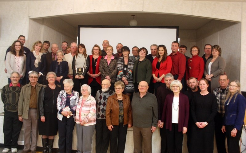 The recipients of awards at Barrhead County &#8216;s Agriculture Service Board &#8216;s Appreciation Dinner held at Summerdale Hall on Thursday, Jan. 7. Rural Beautification
