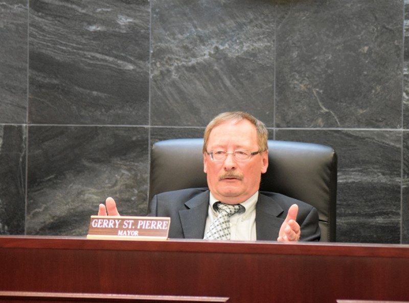 Barrhead Mayor Gerry St. Pierre and town councillors debated the topic of a clothing allowance.