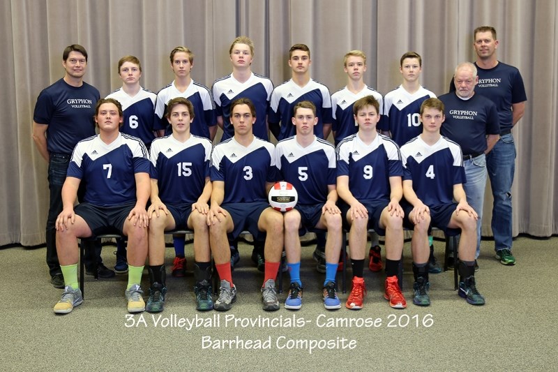 In no particular order the 2016 Gryphons: Nolan Tuininga, Quinn Meunier, Dylan Moes, Jace Callihoo, Brett Caughlin, Tanner Whitting, Riley Tiemstra, Harrison Fisher, Teron