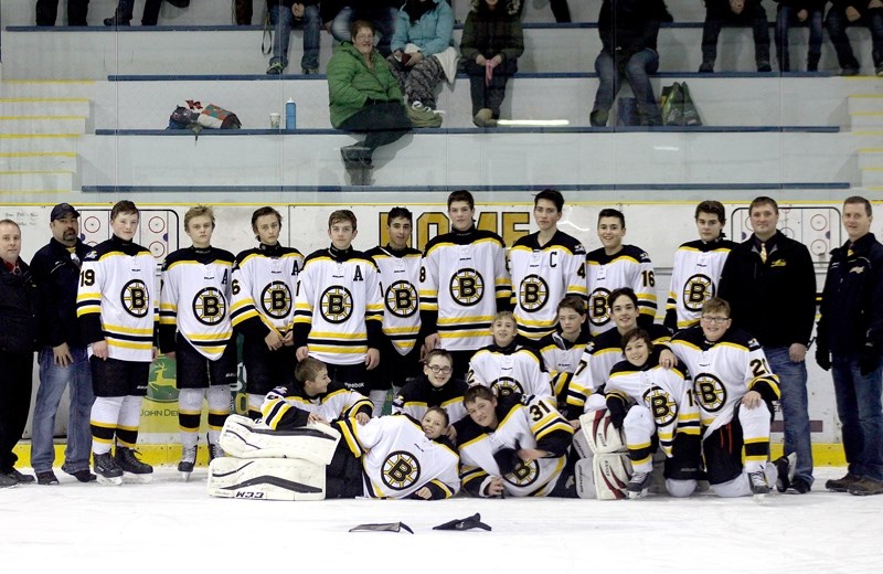 The 2016-2017 Barrhead Bantam Pirates won the tournament held at the Barrhead Agrena on Dec. 11.