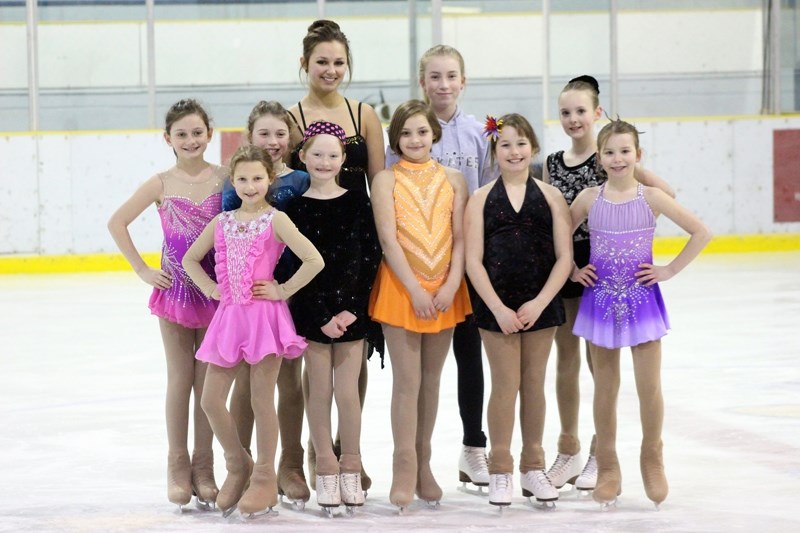 Barrhead Figure Skating club members have participated in three different competitions this year, earning a variety of gold, silver and bronze awards. Front row (L-R): Peyton 