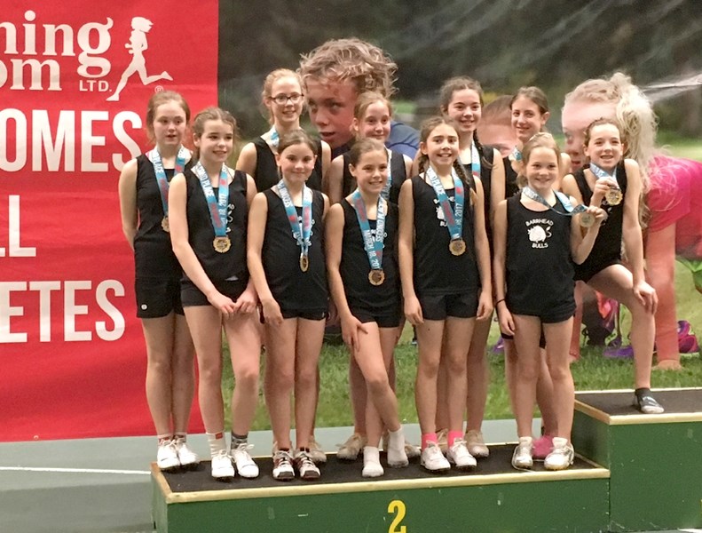 BES elementary girls silver winning team back from left: Karma Floden, Emma Weeks, Erika Kerckhof, Cassie Smith,Shaliza Schallock and Hailey Brand. Front from left: Courtney