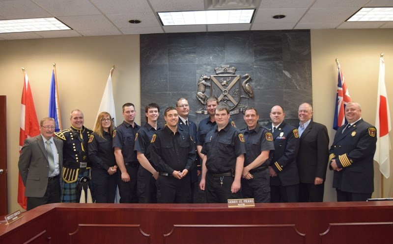 Graduates of the Barrhead Fire Department &#8216;s inaugral 1001 course were honoured during a special presentation ceremony during May 23 &#8216;s town council meeting. From 