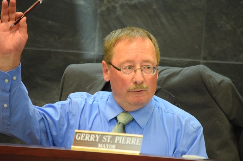 Gerry St. Pierre, pictured here during a June 27 Town of Barrhead council meeting, will not be seeking to return to the mayor &#8216;s seat in the upcoming municipal