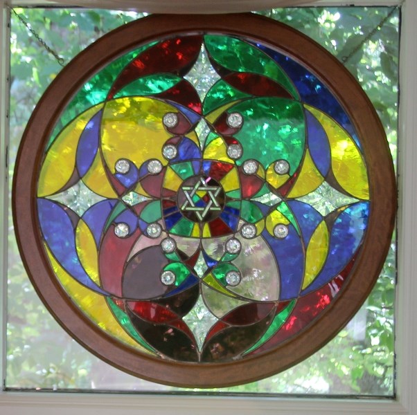 STAINED GLASS &#8211; MULTITUDE CONSCIOUSNESS &#8220;I made it in 1991 and there are actually four copies, one of which is lost. I have one and two are in the hands of people 