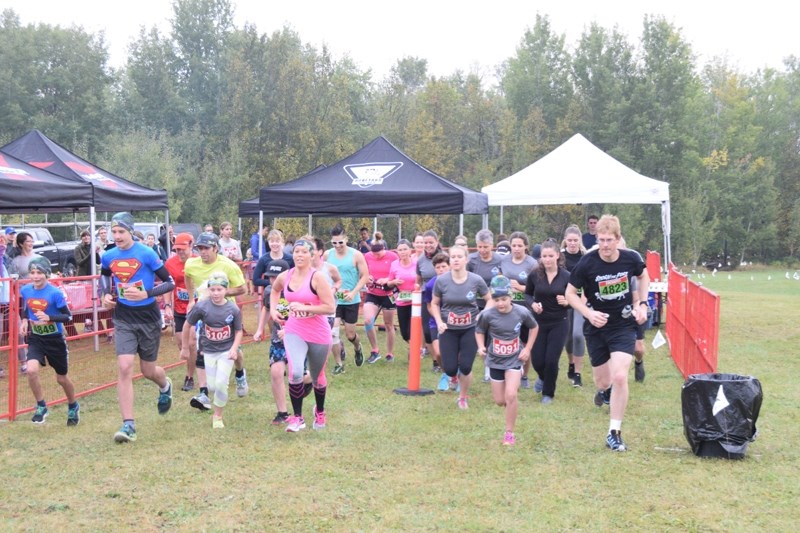 Approximately 60 competitors took part in the fourth annual Fit for Motion Half Marathon. Pictured here are the full-half marathon participants and the team members who ran