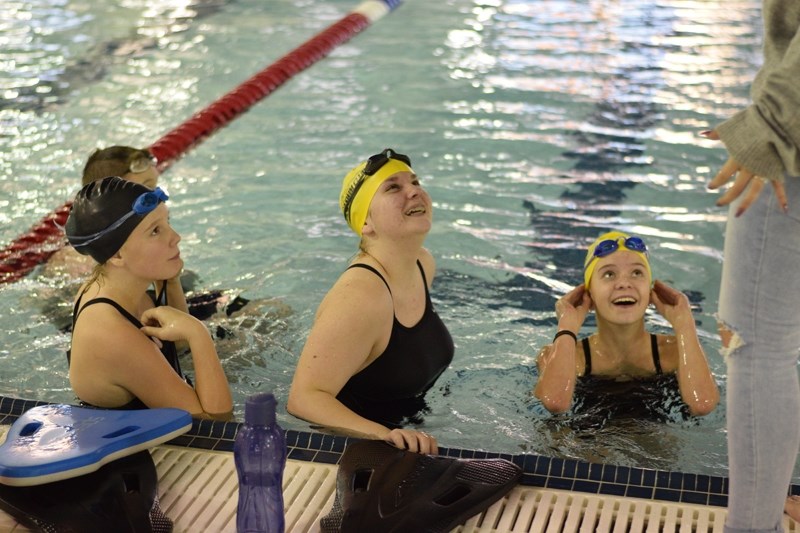 From left: Sydney Miller, Ashlee Laing and Samantha Hallock.