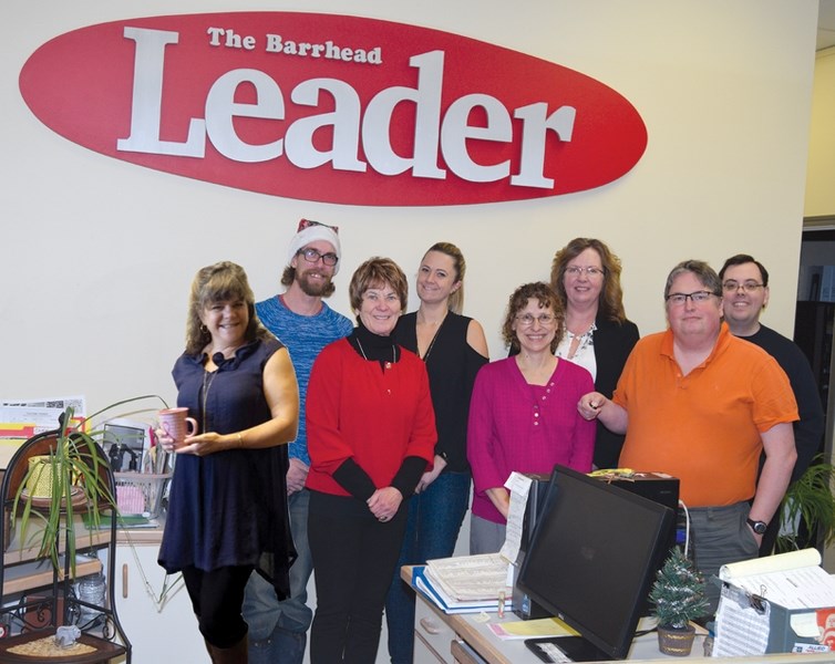 The staff of the Barrhead Leader, when all totalled, have worked for the newspaper for 90 years. Coincidence? We think not.