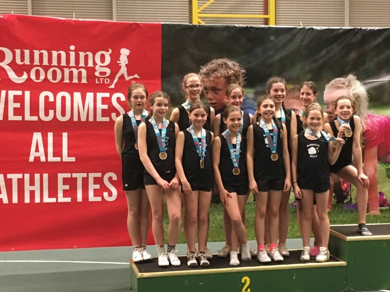 BES elementary 2017 girls silver winning team, back from left: Karma Floden, Emma Weeks, Erika Kerckhof, Cassie Smith, Shaliza Schallock and Hailey Brand. Front from left: