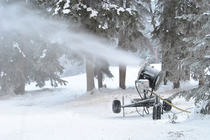 Not being able to make snow, through the use of snow guns as pictured here, is one of the challenges the Misty Ridge Society board factored in when deciding to cancel the
