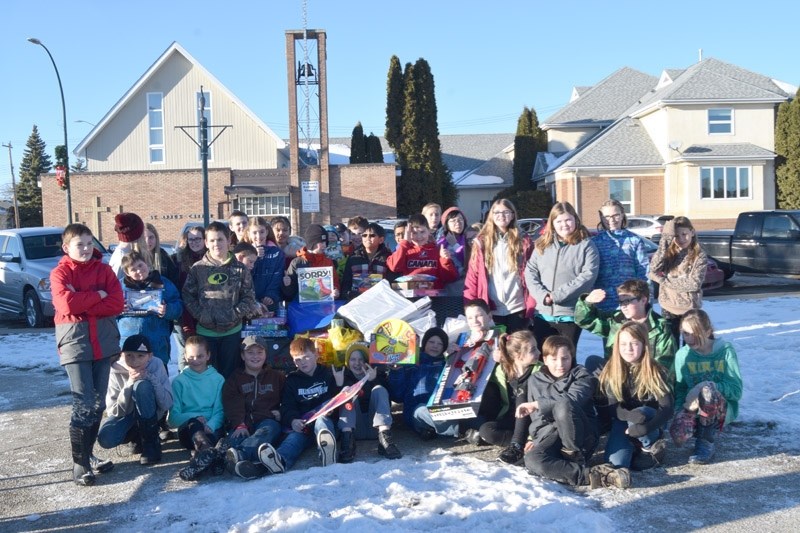 On Friday, Dec. 8, students from Barrhead Elementary School Chrissie Epp and Pauline Payne &#8216;s classes spent their lunch hour shopping for Barrhead and District FCSS