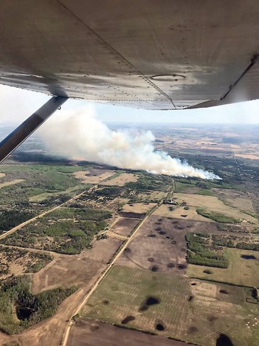 County fire aerial Taylor