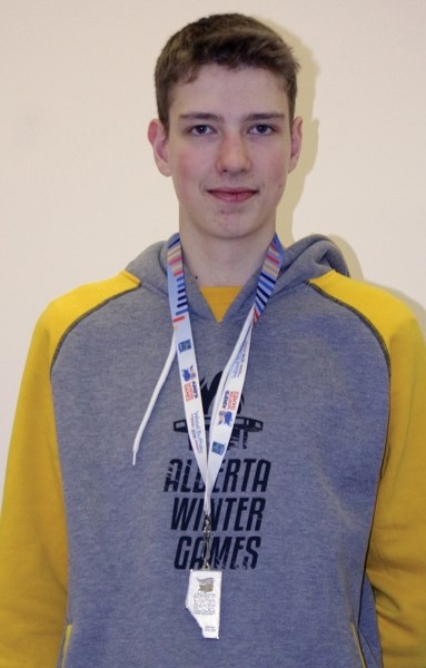 Mack Hay was one of four area residents to compete in the 2018 Alberta Winter Games Feb. 16-19. The 15-year-old R.F. Staples student won a silver medal playing for the Zone 5 