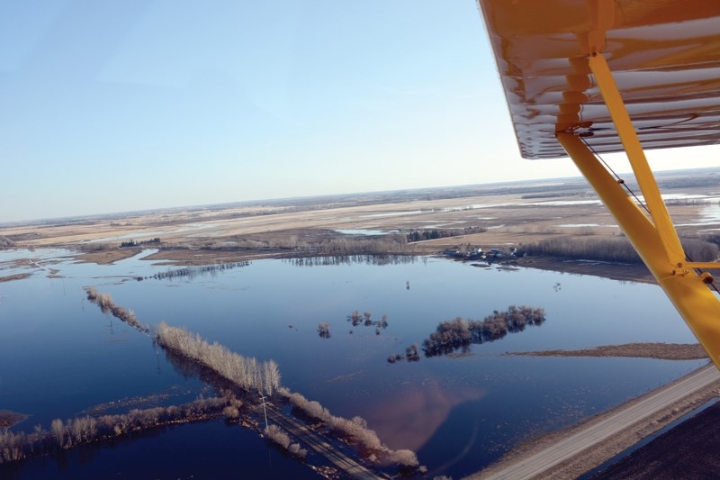 Westlock County&#8217;s State of Local Emergency ended at 4:30 p.m. April 30. Pictured are large portions of several quarters of land south of Highway 661 south east of Dapp, 