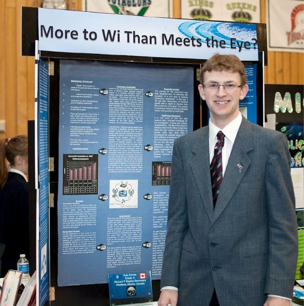 Busby&#8217;s Kyle Schole won first place in the Life Science category at this year&#8217;s Edmonton Regional Science Fair. He earned the chance to compete with his project