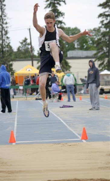 Jordan Blais wound up finishing fourth in the intermediate long jump &#8211; his missed the bronze medal by two centimetres. Blais did win a bronze in the triple jump.