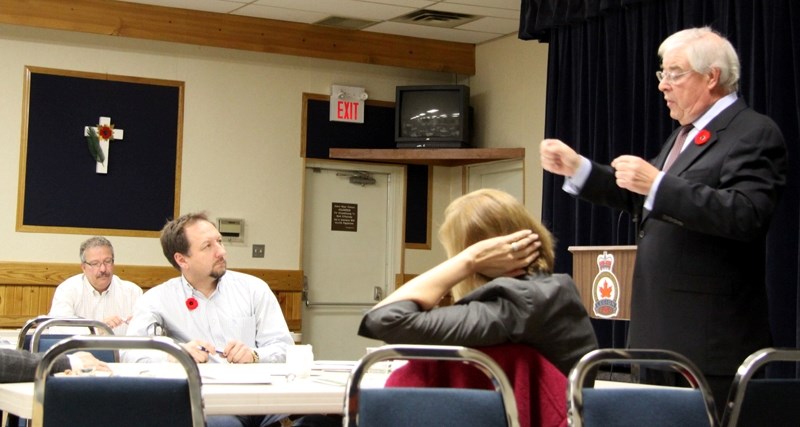 Barrhead-Westlock-Morinville MLA Ken Kowalski was a guest speaker at the chamber of commerce meeting Nov. 8. He spoke mainly about the Alberta economy.