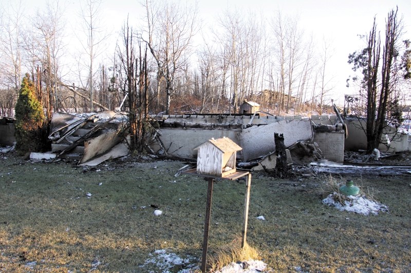 The scene following the Nov. 22 fire that claimed the life of 75-year-old Andrew Lukach.