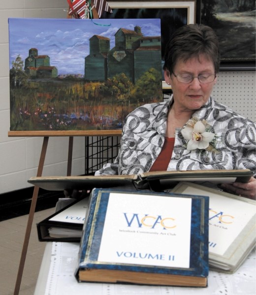Marlaine Byvank was recognized as a lifetime member of the Westlock Community Art Club on Friday, Dec. 16 after close to 40 years of involvement with the group.