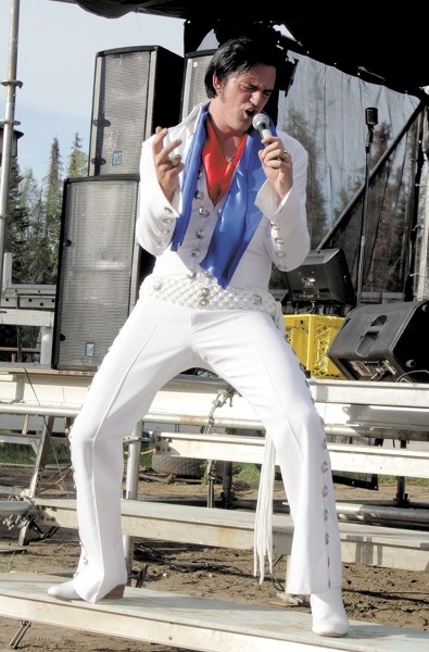 Adam Fitzpatrick, pictured here at the 2011 Blue Suede Music Festival, will perform in Busby next weekend after performing last weekend in Memphis, Tenn.