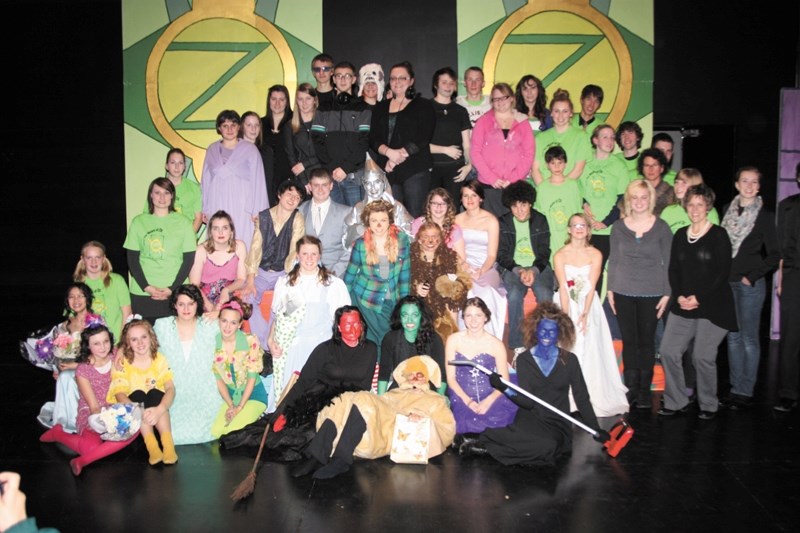 The dozens of cast and crew members who put on the Dream Merchant Theatre production of The Wizard of Oz celebrated a job well done after the final show last Saturday night.