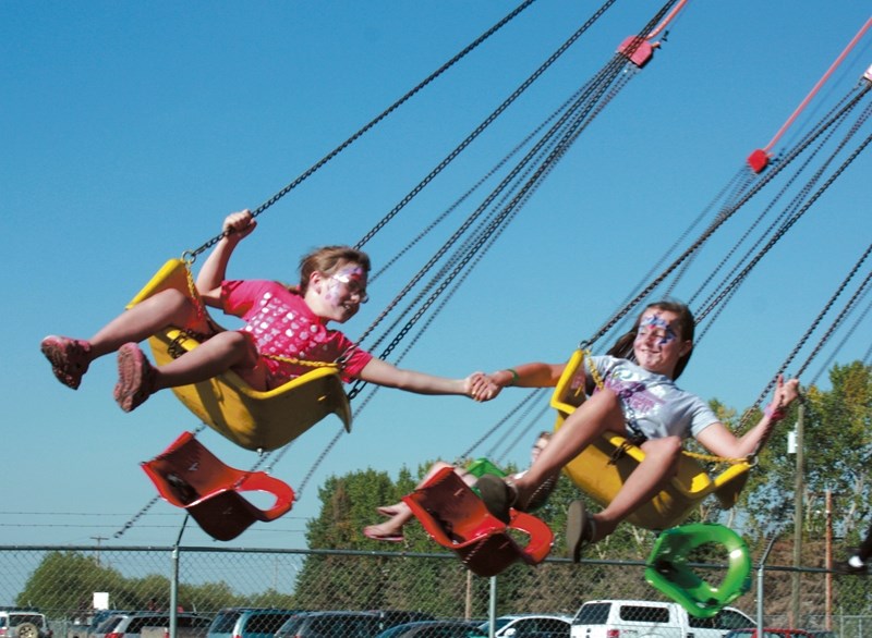 Kids and the young at heart can ride the midway at the Westlock Fair this weekend.