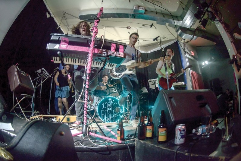 Death by Robot, which includes three men who grew up in the Fawcett area, has been featured as the band of the month on Sonic 102.9. They will perform this Friday at the