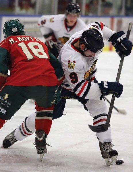 Westlock’s Gord Bell, who played pro hockey in the U.S., took one last spin on the ice when he suited up for the Westlock senior