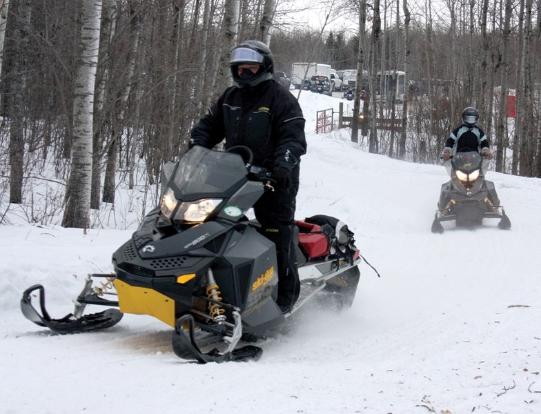More than 100 riders from around the Westlock area and beyond took part in the annual Pembina Driftbusters’ Poker Rally near Long Island Lake last Saturday. While conditions