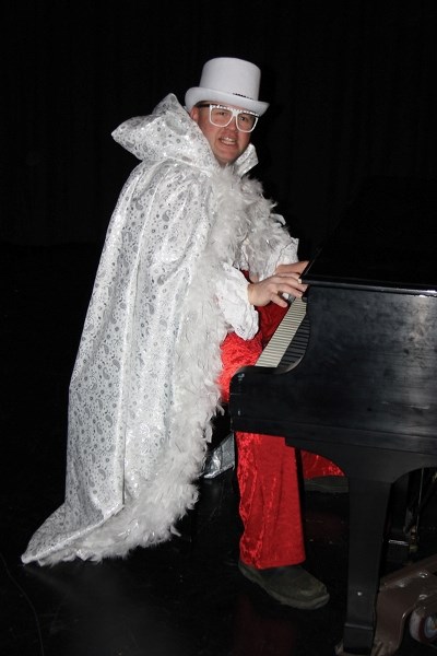 Mike Edwards makes for a convincing Sir Elton John. Edwards is one of many community members who will pay tribute to their favourite artists this Saturday, Feb. 22, at the