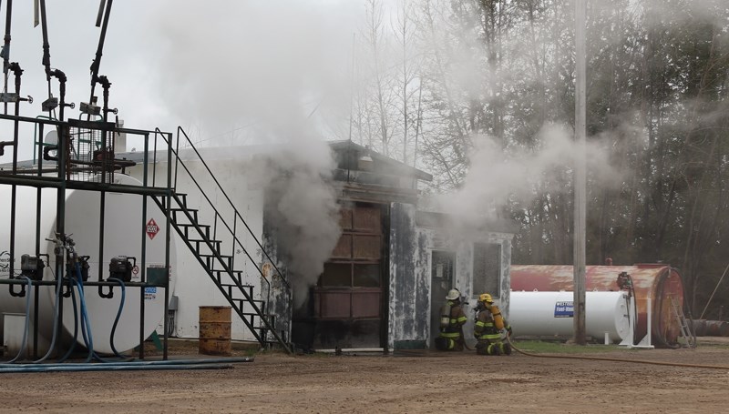 Westlock county firefighters were at Burchett Fuels on June 19 to deal with the second fire in the last handful of months at the location. This time the damage was limited to 