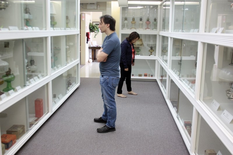 Jeff Gotell and Violet Poon made a day trip from Edmonton on the September long weeked, enjoying the Aladdin Lamp collection before the Westlock Pioneer Museum closed for the 