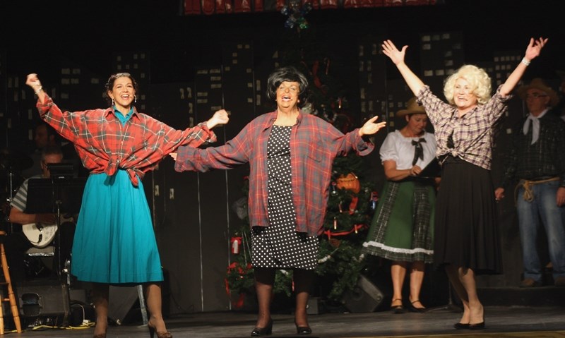 Giselle Hodges, Gail Rufiange and Terry Steiestol are three of the four principal actors in the second chapter of the Honky Tonk Angels trilogy, which opens this week.