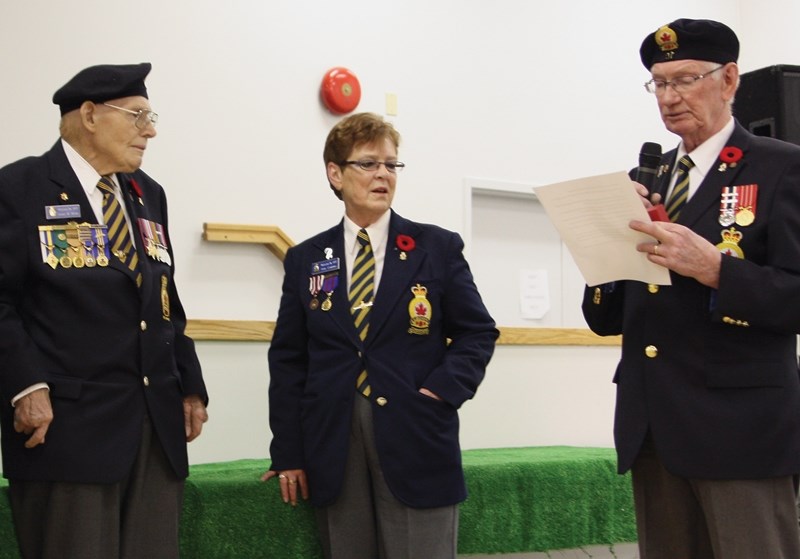 Second World War veteran Ernie Wood (left) was awarded the rank of Chevalier (Knight) in the French Legion of Honour for his contributions to that country during the war.