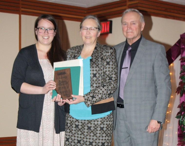 Westlock’s Fifth Meridian Coffee Company was recognized for Business Excellence by GROWTH on Jan. 24. Co-owners Marina and Sheila Redel accept their award from Business