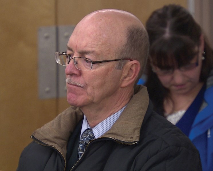 Former Pembina Hills Supt. Richard Harvey, pictured here in a Newfoundland courtroom in December, has been sentenced to 12 months of house arrest for defrauding the school