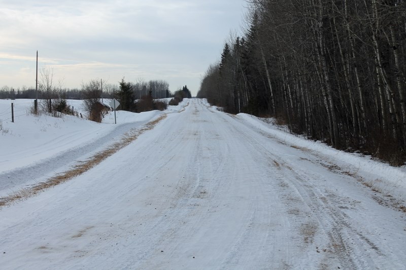 Roads east of Tawatinaw went a number of weeks without being looked after recently. The delay caused ice tracks to form and had some locals worried.