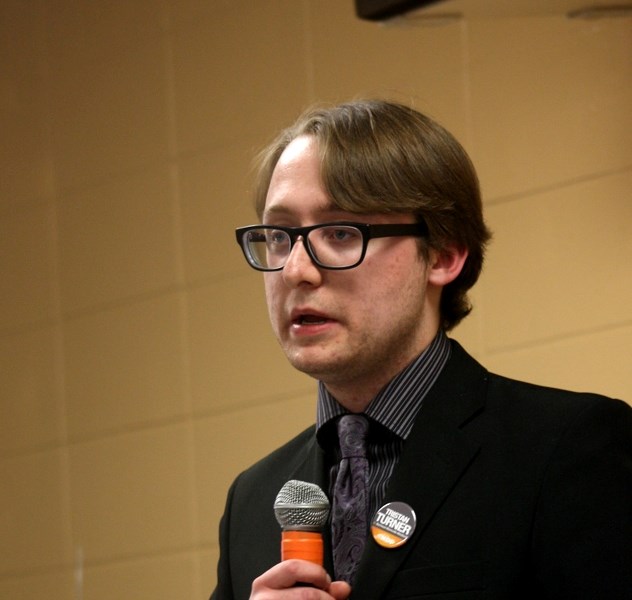 NDP candidate Tristan Turner had a surprised second-place finish in the BWM riding.